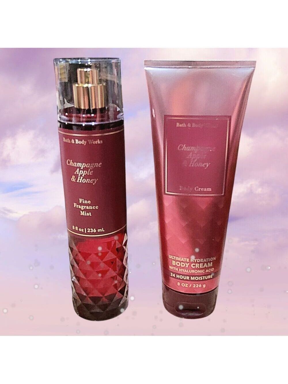 ULTRA SHEA BODY CREAM & FRAGRANCE MIST CHAMPAGNE APPLE & HONEY BY BATH & BODY